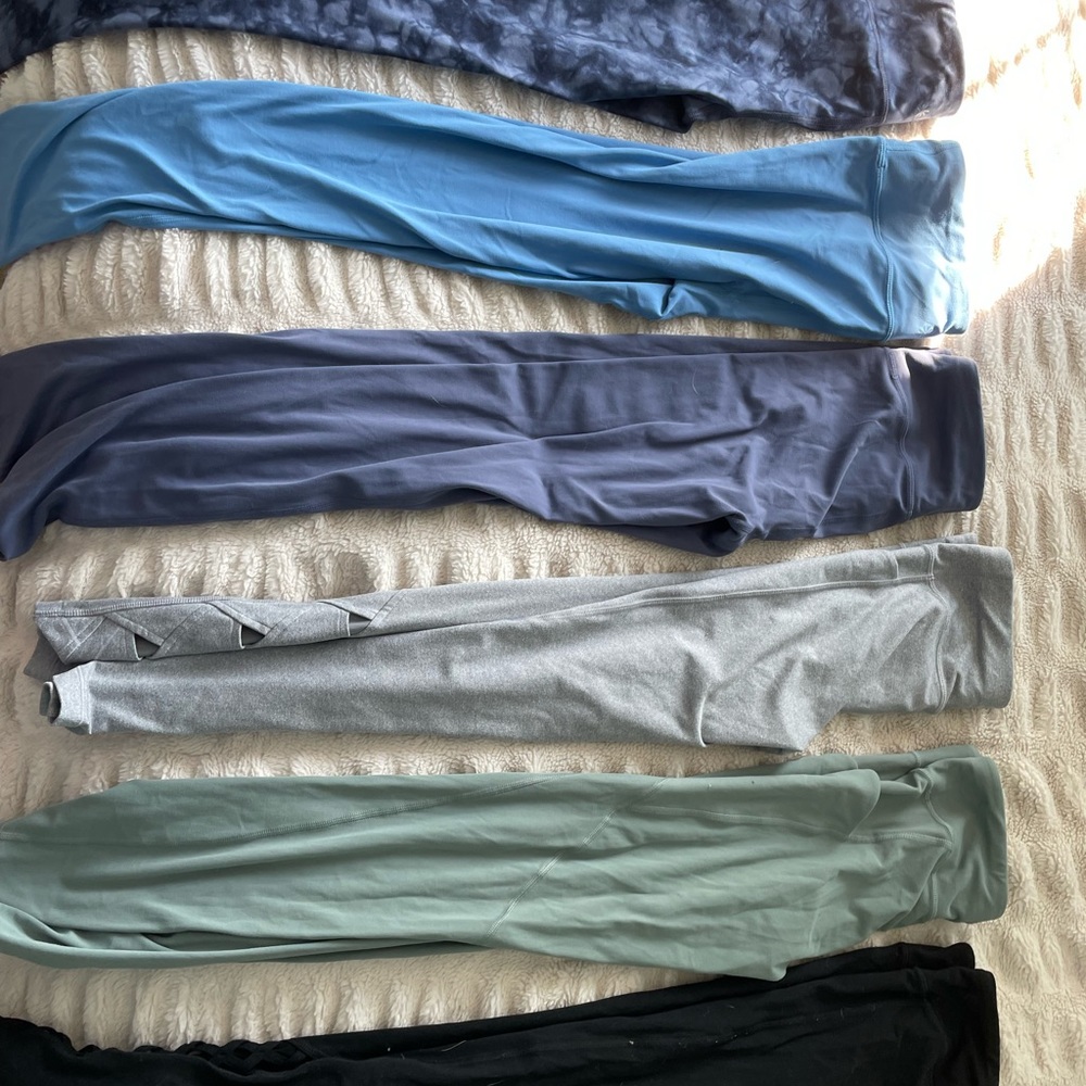 Athleta girl leggings (6 pairs) size XL/14